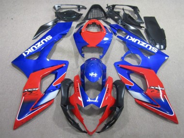 Carénage GSXR 1000 K5 05-06 - Bleu Rouge