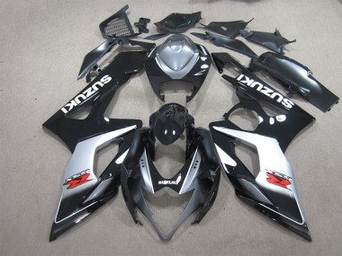 Carénage GSXR 1000 K5 05-06 - Noir Blanc Décalque