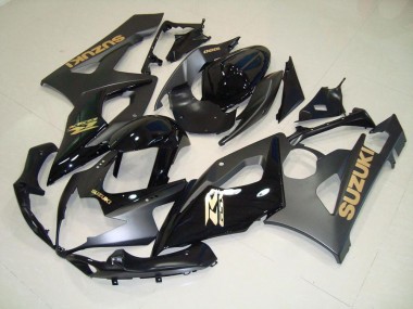 Carénage GSXR 1000 K5 05-06 - Noir avec Or Décalque