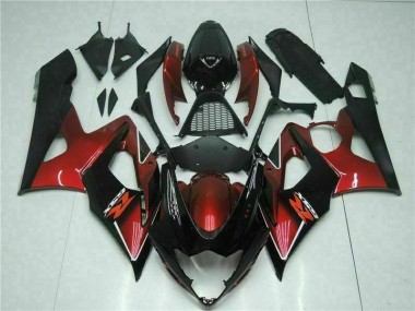 Carénage GSXR 1000 K5 05-06 - Rouge Noir