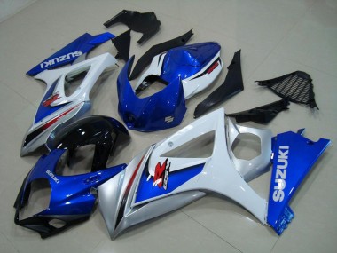 Carénage GSXR 1000 K7 07-08 - Blanc Bleu