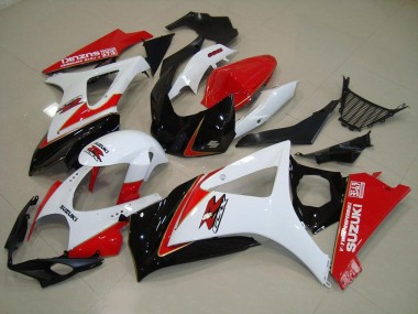 Carénage GSXR 1000 K7 07-08 - Blanc Rouge Noir