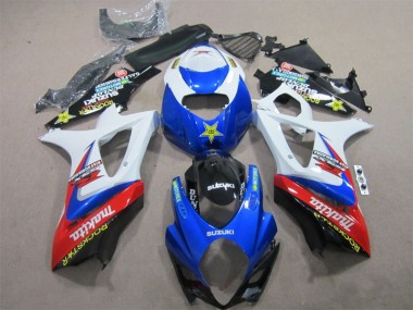 Carénage GSXR 1000 K7 07-08 - Bleu Blanc Rockstar