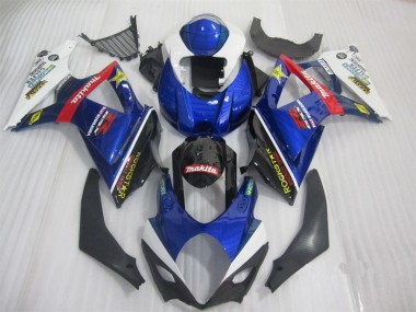Carénage GSXR 1000 K7 07-08 - Bleu Noir Rockstar