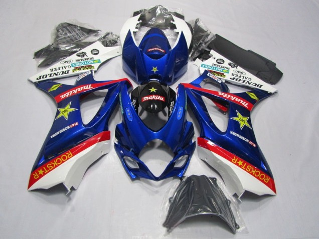 Carénage GSXR 1000 K7 07-08 - Bleu Rouge Rockstar Carénage GSXR 1000 K7 07-08 - Bleu Rouge Rockstar