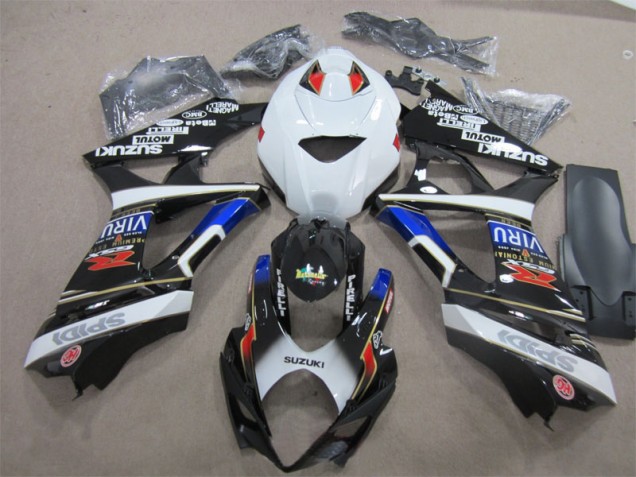 Carénage GSXR 1000 K7 07-08 - Noir Blanc Bleu