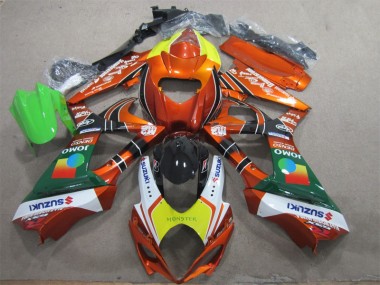 Carénage GSXR 1000 K7 07-08 - Orange Jaune Monster
