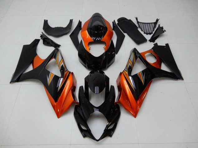 Carénage GSXR 1000 K7 07-08 - Orange Noir Carénage GSXR 1000 K7 07-08 - Orange Noir