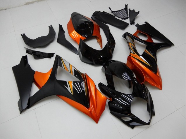 Carénage GSXR 1000 K7 07-08 - Orange Noir Carénage GSXR 1000 K7 07-08 - Orange Noir