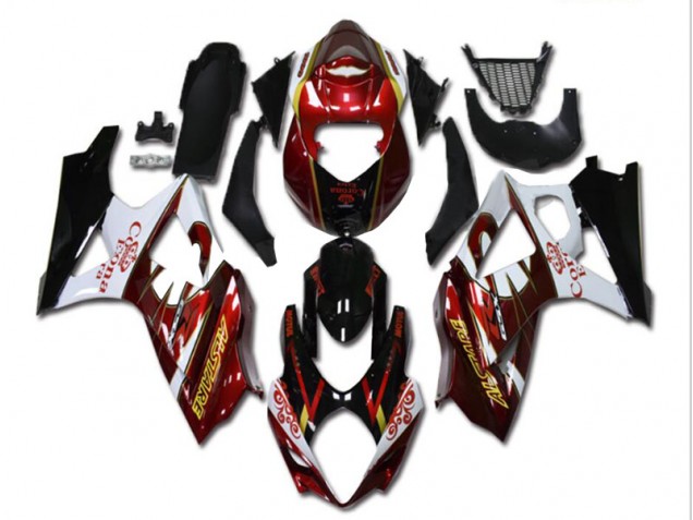 Carénage GSXR 1000 K7 07-08 - Rouge Blanc Noir Carénage GSXR 1000 K7 07-08 - Rouge Blanc Noir