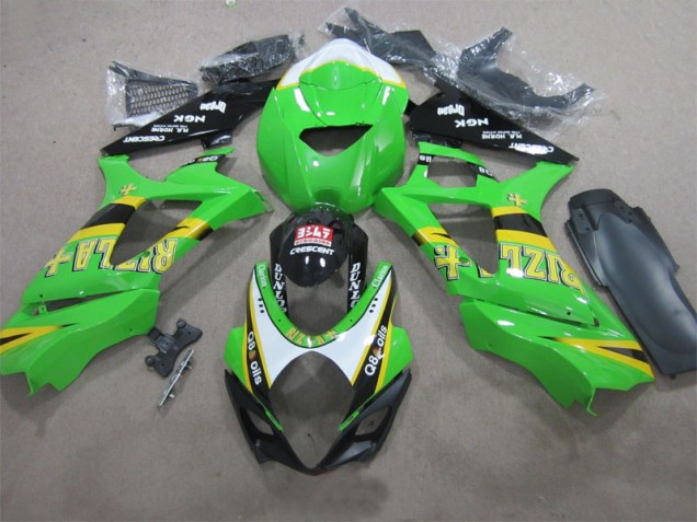 Carénage GSXR 1000 K7 07-08 - Vert Rizla Q8 Oils