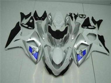 Carénage GSXR 1000 K9 09-16 - Argent Blanc