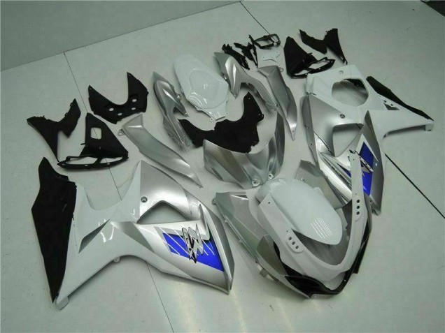 Carénage GSXR 1000 K9 09-16 - Argent Blanc
