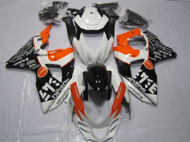 Carénage GSXR 1000 K9 09-16 - Blanc Noir Orange Bright Logic