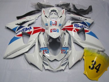 Carénage GSXR 1000 K9 09-16 - Blanc Pepsi 34