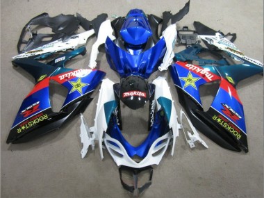 Carénage GSXR 1000 K9 09-16 - Bleu Blanc Rockstar