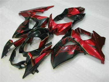 Carénage GSXR 1000 K9 09-16 - Rouge Flamme Noir