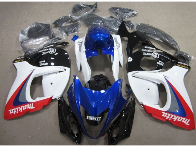 Carénage GSXR 1300 Hayabusa 08-19 - Blanc Bleu Makita Carénage GSXR 1300 Hayabusa 08-19 - Blanc Bleu Makita
