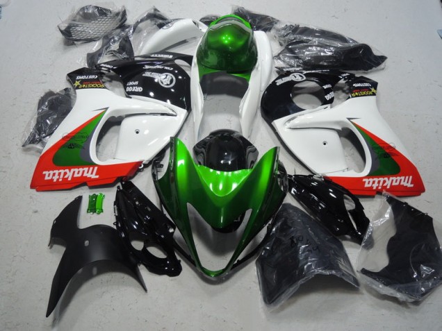 Carénage GSXR 1300 Hayabusa 08-19 - Blanc Vert Makita