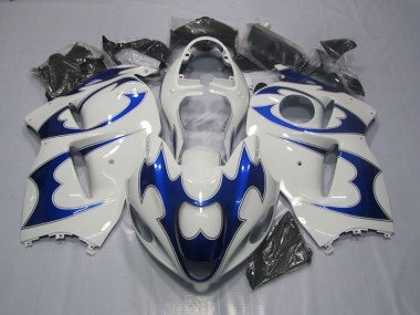 Carénage GSXR 1300 Hayabusa 96-07 - Blanc Bleu