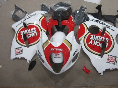 Carénage GSXR 1300 Hayabusa 96-07 - Blanc Lucky Strike Motul