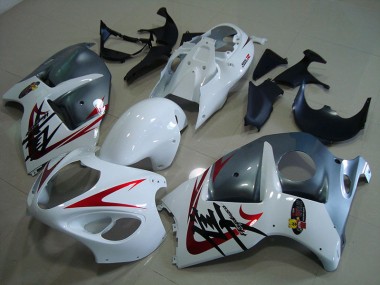 Carénage GSXR 1300 Hayabusa 96-07 - Blanc Noir
