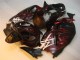 Carénage GSXR 1300 Hayabusa 96-07 - Noir Rouge Flamme
