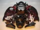 Carénage GSXR 1300 Hayabusa 96-07 - Noir Rouge Flamme