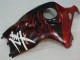 Carénage GSXR 1300 Hayabusa 96-07 - Noir Rouge Flamme