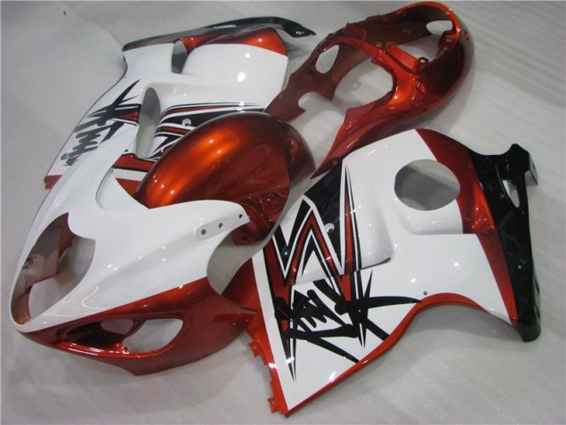 Carénage GSXR 1300 Hayabusa 96-07 - Orange Blanc Noir