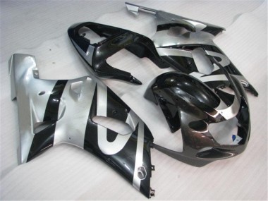 Carénage GSXR 600 / 750 K1 K2 K3 01-03 - Argent Noir