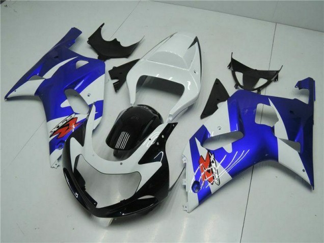 Carénage GSXR 600 / 750 K1 K2 K3 01-03 - Blanc Bleu Carénage GSXR 600 / 750 K1 K2 K3 01-03 - Blanc Bleu