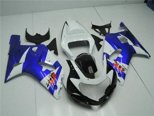 Carénage GSXR 600 / 750 K1 K2 K3 01-03 - Blanc Bleu Carénage GSXR 600 / 750 K1 K2 K3 01-03 - Blanc Bleu