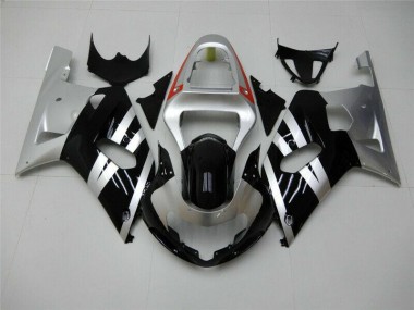 Carénage GSXR 600 / 750 K1 K2 K3 01-03 - Noir Argent