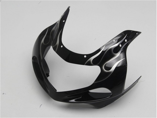 Carénage GSXR 600 / 750 K1 K2 K3 01-03 - Noir Blanc Flamme