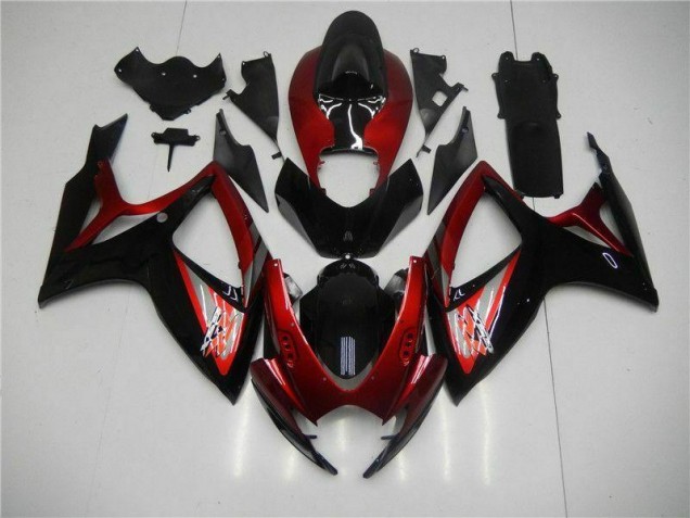 Carénage GSXR 600 / 750 K6 06-07 - Rouge Noir Carénage GSXR 600 / 750 K6 06-07 - Rouge Noir