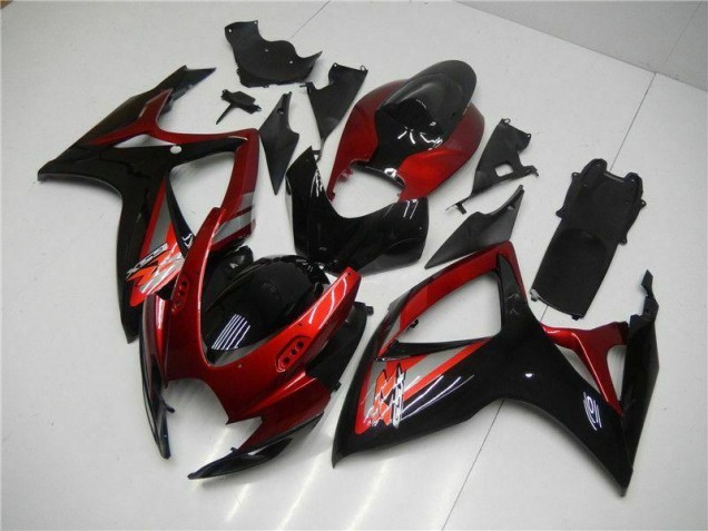 Carénage GSXR 600 / 750 K6 06-07 - Rouge Noir Carénage GSXR 600 / 750 K6 06-07 - Rouge Noir