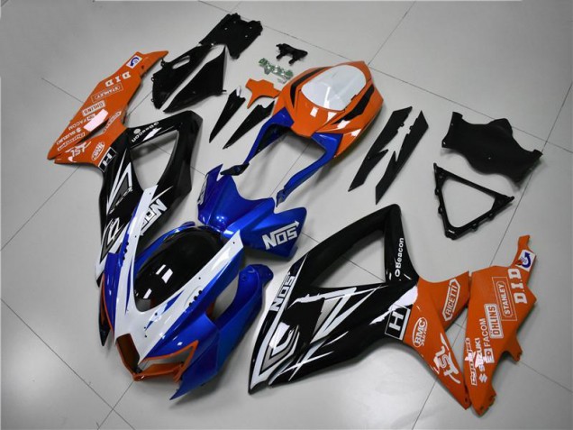 Carénage GSXR 600 / 750 K8 08-10 - Bleu Orange Carénage GSXR 600 / 750 K8 08-10 - Bleu Orange