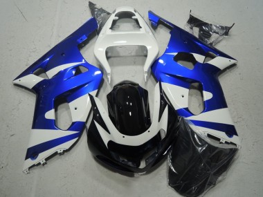 Carénage GSXR 600 K1 K2 K3 01-03 - Blanc Bleu