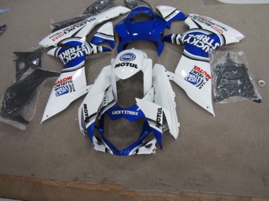 Carénage GSXR 600 K11 11-24 - Bleu Blanc Lucky Strike Motul