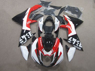 Carénage GSXR 600 K11 11-24 - Noir Rouge Blanc