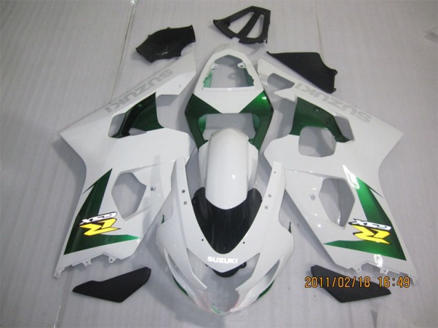 Carénage GSXR 600 K4 04-05 - Blanc Vert Carénage GSXR 600 K4 04-05 - Blanc Vert
