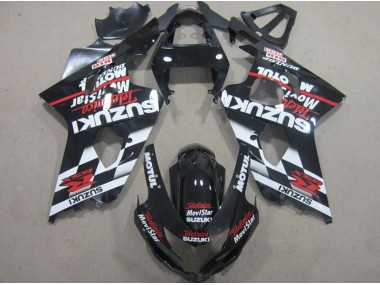 Carénage GSXR 600 K4 04-05 - Noir Rouge Telefumia Movistar
