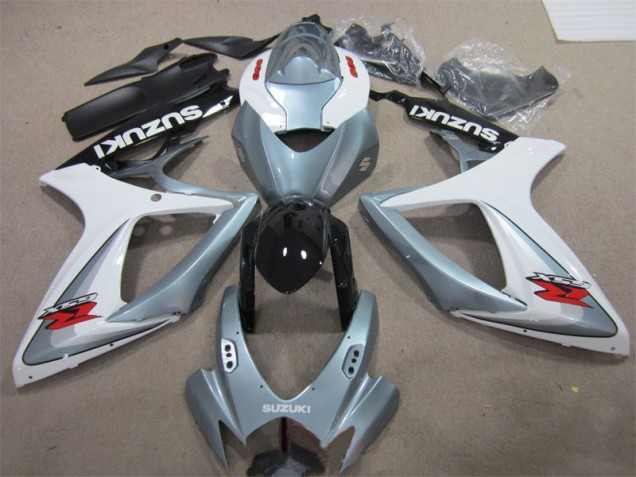 Carénage GSXR 600 K6 06-07 - Blanc Gris
