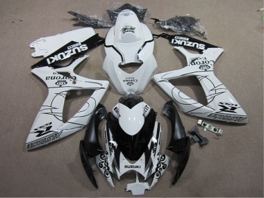 Carénage GSXR 600 K6 06-07 - Blanc Noir Corona Extra