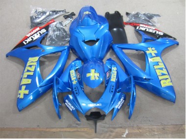 Carénage GSXR 600 K6 06-07 - Bleu Jaune Rizla