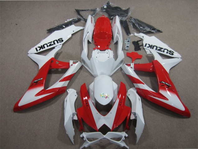 Carénage GSXR 600 K8 08-10 - Blanc Rouge Carénage GSXR 600 K8 08-10 - Blanc Rouge