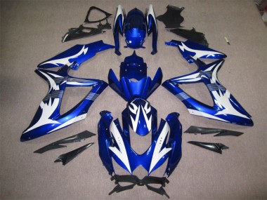 Carénage GSXR 600 K8 08-10 - Bleu Blanc