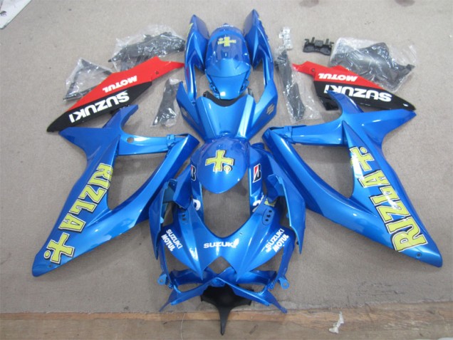 Carénage GSXR 600 K8 08-10 - Bleu Jaune Rizla Blanc Motul Carénage GSXR 600 K8 08-10 - Bleu Jaune Rizla Blanc Motul