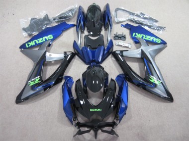 Carénage GSXR 600 K8 08-10 - Bleu Vert Décalque